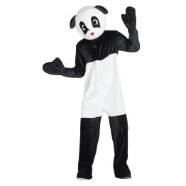 Fantasia de mascote urso panda para adulto