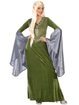 Fato de Rainha Elfa Medieval para adulto