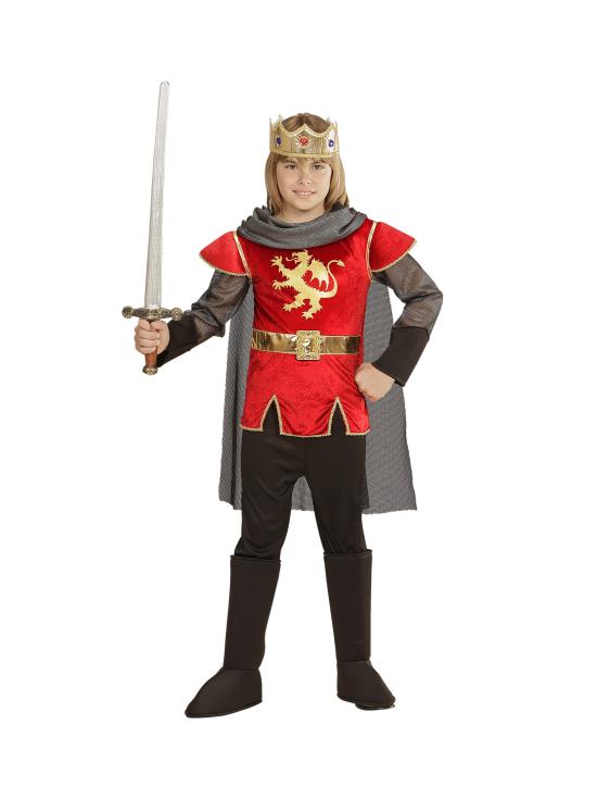Fato de Rei Artur medieval para criança