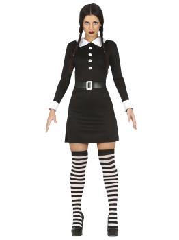 Fato económico de Wednesday Addams para adulto