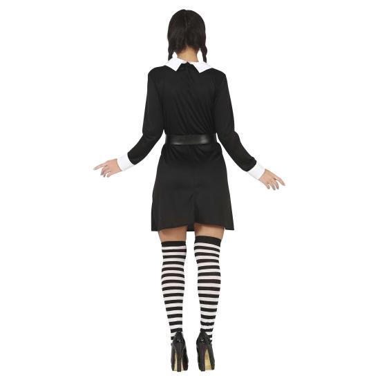 Fato económico de Wednesday Addams para adulto