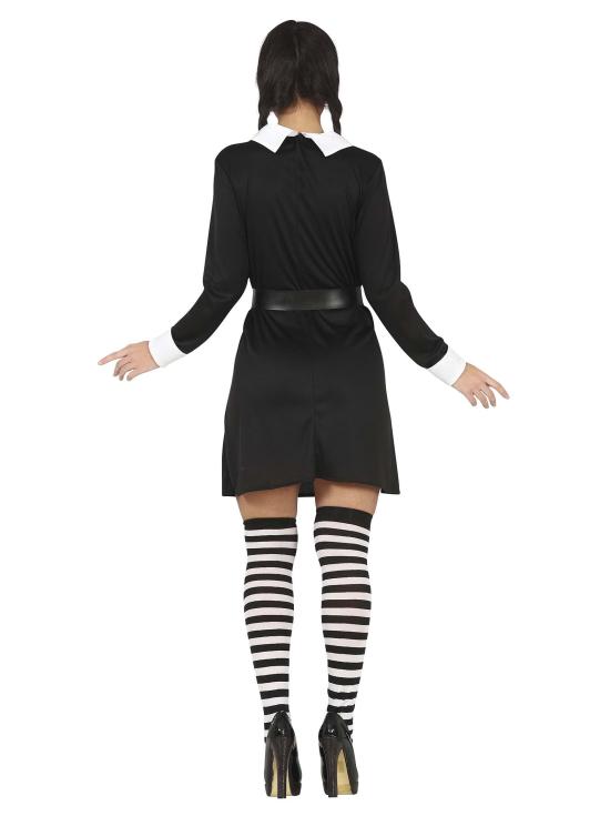 Fato económico de Wednesday Addams para adulto