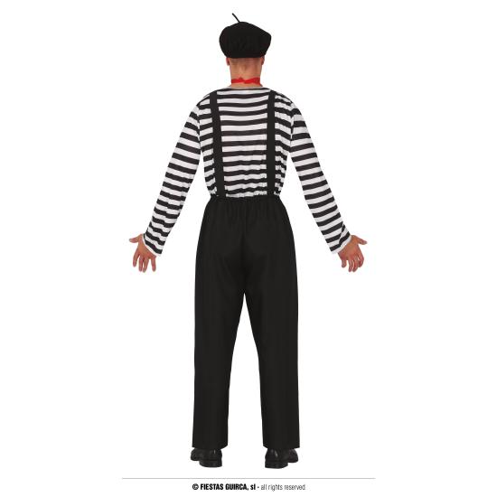 Fantasia de mímico assassino adulto