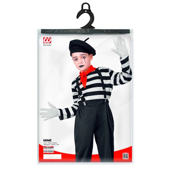 Fantasia de mímica para crianças