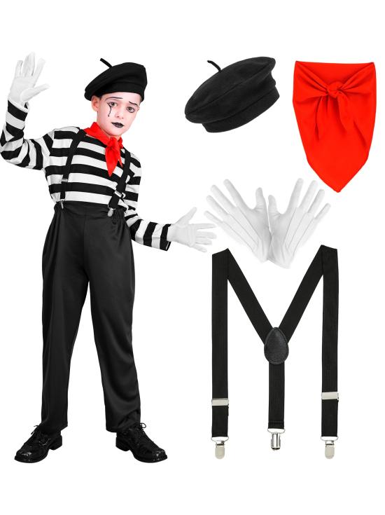 Fantasia de mímica para crianças