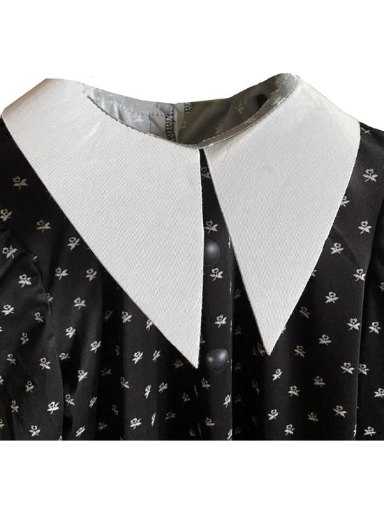 Fato barato de Wednesday Addams para menina