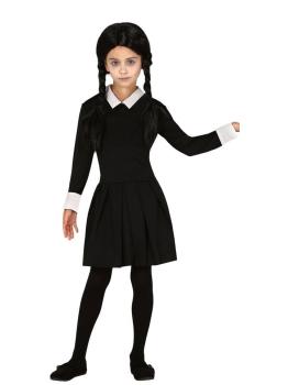 Fato de quarta-feira Addams tamanho criança