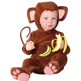 Fantasia de macaco travesso para bebê