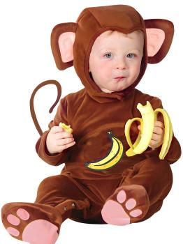 Fantasia de macaco travesso para bebê