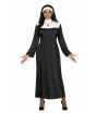 Fantasia de freira para mulheres – Traje religioso adulto para o Carnaval
