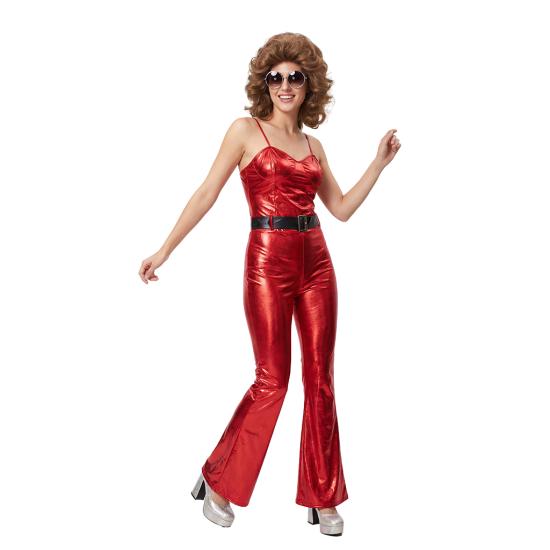 Macacão Groovy Anos 70 para Mulheres - Papel de Parede Adulto