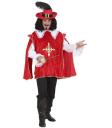 Disfraz Mosquetero Rojo Corte Real hombre