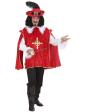Disfraz Mosquetero Rojo Corte Real hombre
