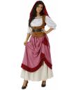 Traje de empregada medieval para mulheres