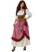 Traje de empregada medieval para mulheres