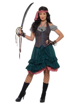 Fantasia adulta de pirata de luxo
