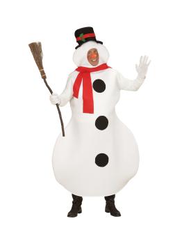 Fantasia de Natal de boneco de neve adulto