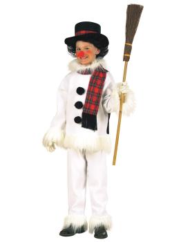 Fantasia de boneco de neve de luxo em tamanho infantil