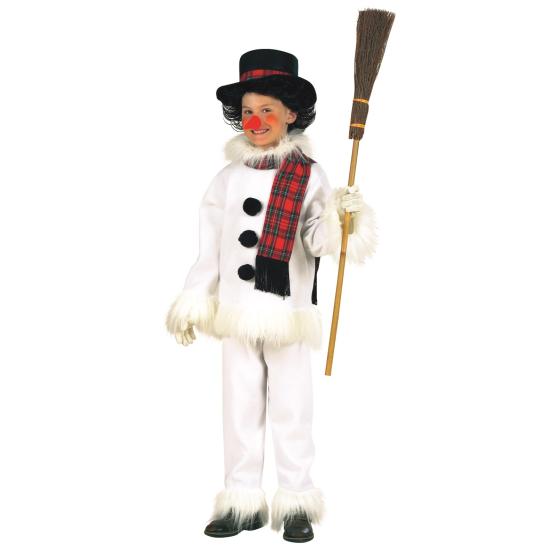 Fantasia de boneco de neve de luxo em tamanho infantil Fantasia de boneco de neve de luxo em tamanho infantil