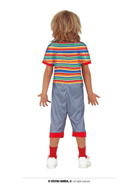 Fato de boneco Chucky diabólico para criança
