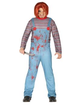 Fantasia de boneca diabólica Chucky tamanho adulto