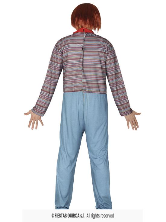 Fantasia de boneca diabólica Chucky tamanho adulto