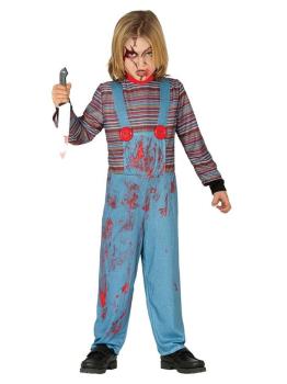 Fantasia de boneco diabólico Chucky, tamanho infantil