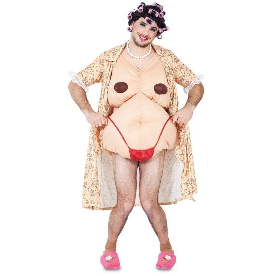 Fato de mulher exibicionista para adulto Fato de mulher exibicionista para adulto