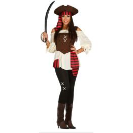Fantasia de mulher pirata Jack