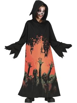Fantasia de Zumbi Místico Infantil com Capuz – Mortos-Vivos
