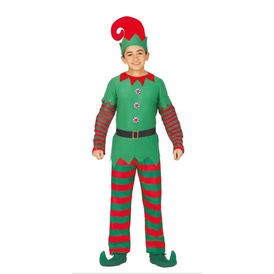 Fato de duende de Natal em tamanho infantil