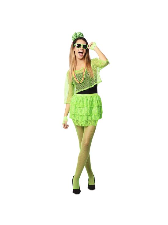 Fato Neon Fashion anos 80 para adulto