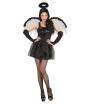 Fantasia adulta sexy de anjo negro
