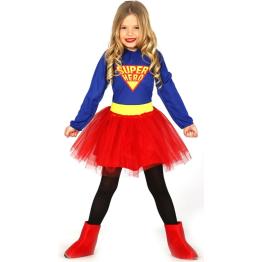 Fato de menina Super Girl.