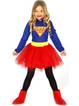 Fato de menina Super Girl.