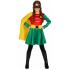 Fantasia da Super Robin Girl com Capa e Botas | Super-heroína Infantil