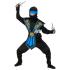 Fato de Ninja Azul para menino com conjunto de armas