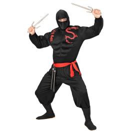 Fato de Ninja Master Muscle para adulto