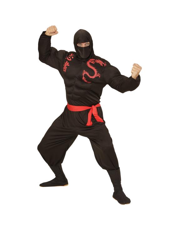 Fato de Ninja Master Muscle para adulto