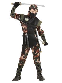 Fato de Ninja Militar tamanho criança