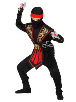 Fato de Ninja Vermelho para Menino com Conjunto de Armas