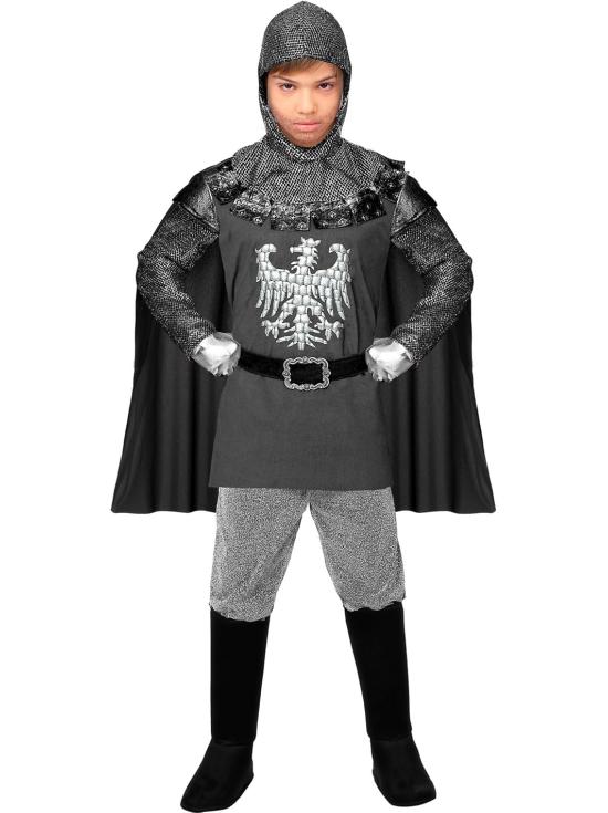 Fantasia infantil de cavaleiro, príncipe, rei, medieval,