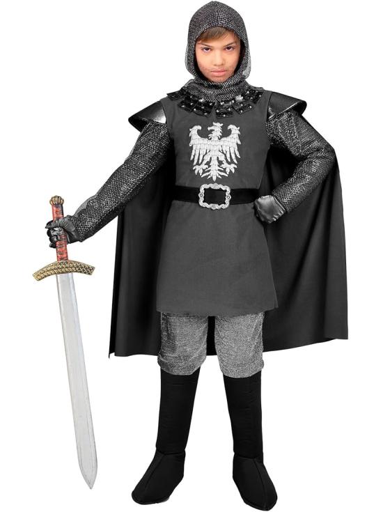 Fantasia infantil de cavaleiro, príncipe, rei, medieval,