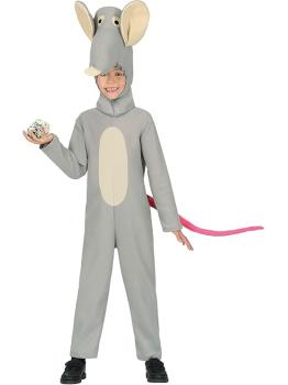 Fantasia infantil de rato - Macacão de rato cinza