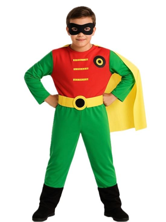 Fantasia de Super Robin Batman para meninos.