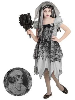Fato de noiva fantasma para menina