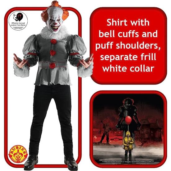 Traje oficial do filme TI do palhaço Pennywise