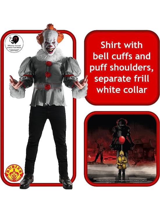 Traje oficial do filme TI do palhaço Pennywise