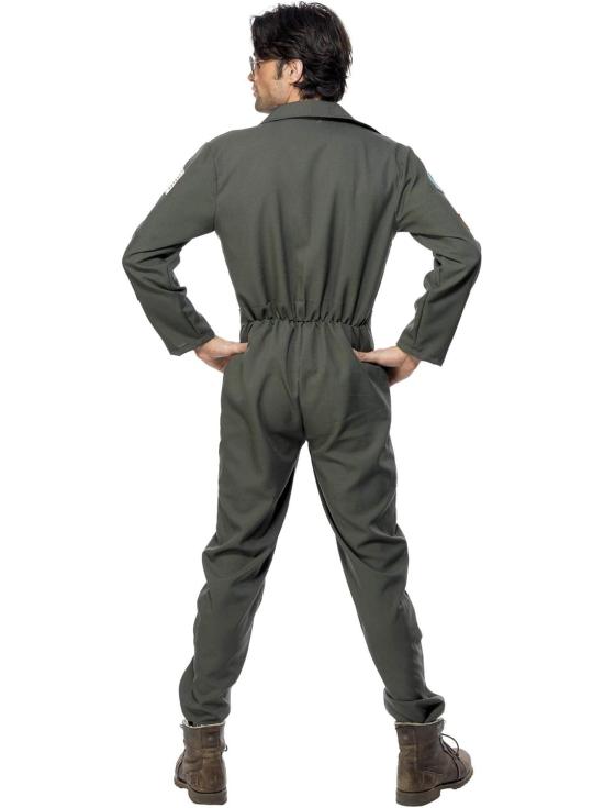 Fantasia oficial Top Gun verde para homens