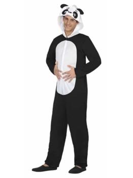Fantasia econômica de urso panda adulto